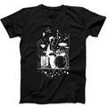 Play That Beat Drummer Drums Classic Jazz Rock Music Gift Tee Black T Shirt 527
