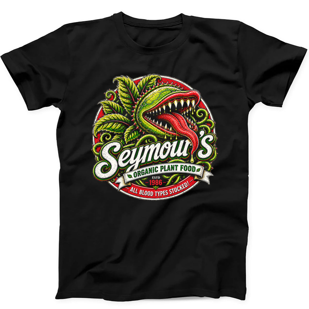 Seymours Organic Plant Food Little Shop Of Horrors Hoodie Sweatshirt T Shirt 702