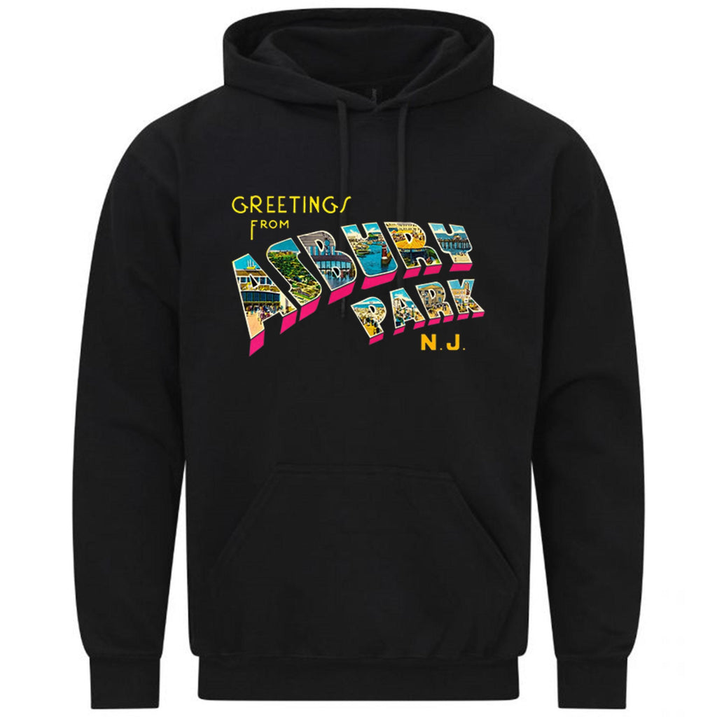Greetings From Asbury Park N.J. 70s Rock Retro Music Sweatshirt Hoodie 482