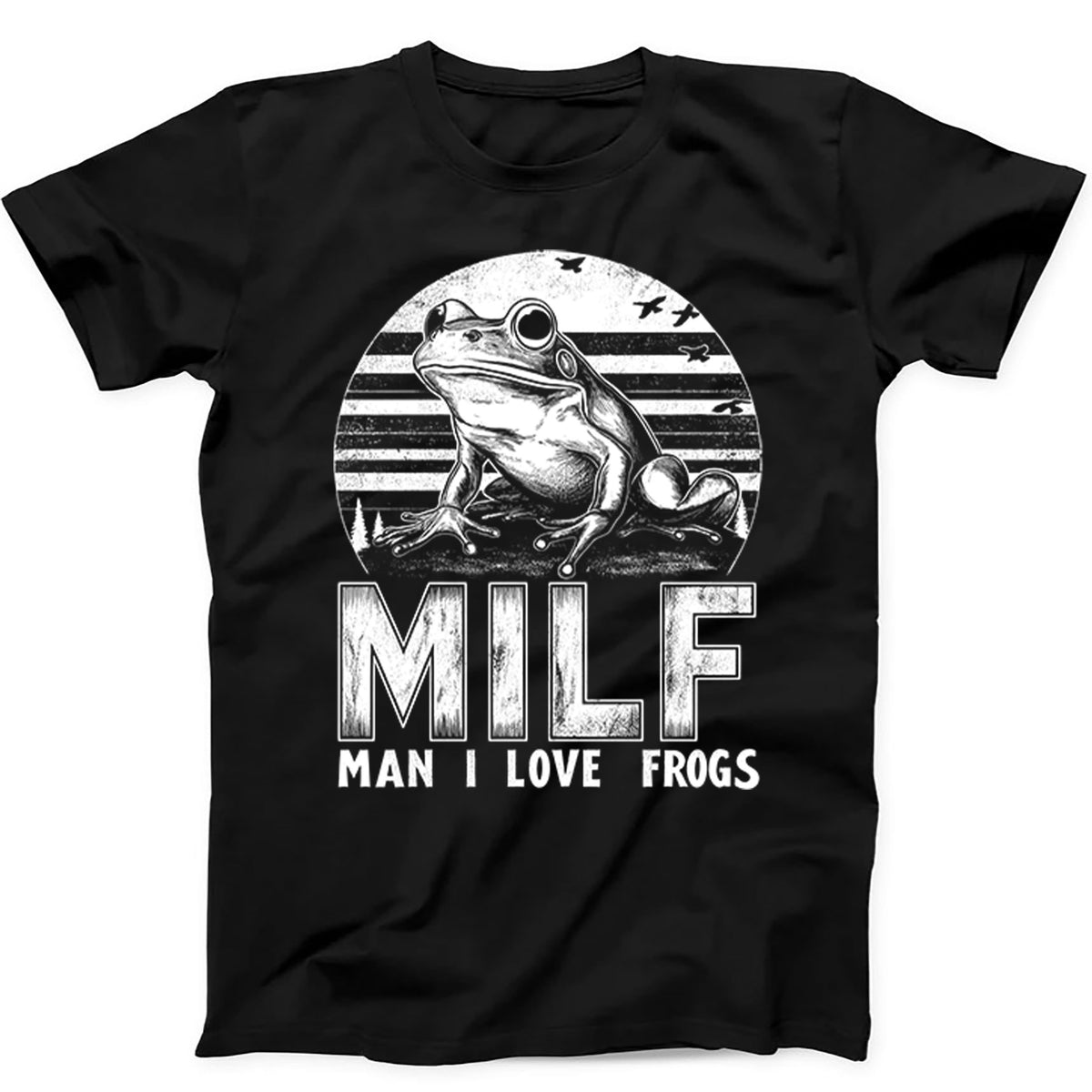 Frog Man I Love Frogs Animal Nature Vintage Funny Hoodie Sweatshirt T Shirt 719