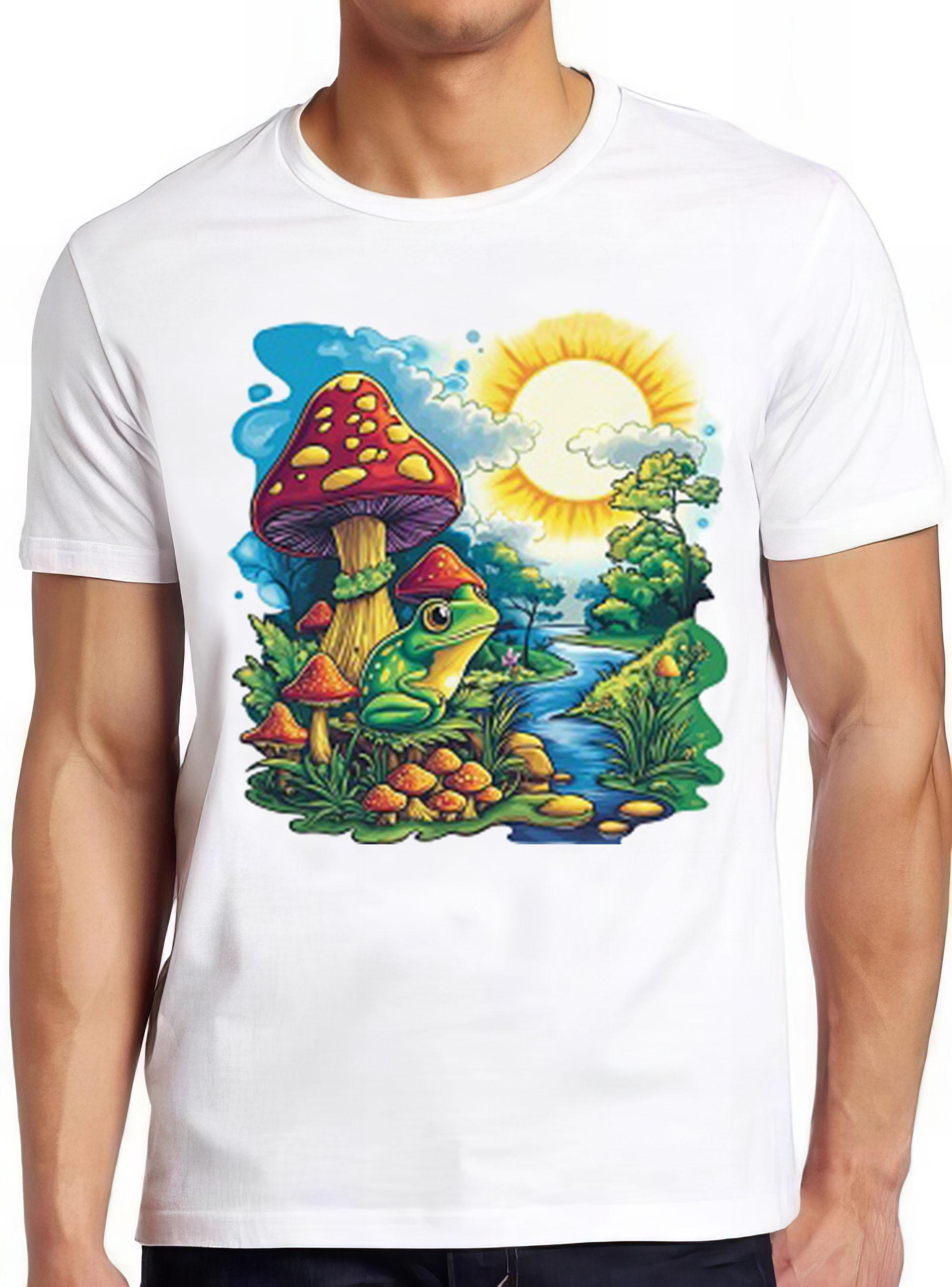 Mushroom Dream Frog T Shirt Psychedelic Research Volunteer Hippie Gift Tee 2268