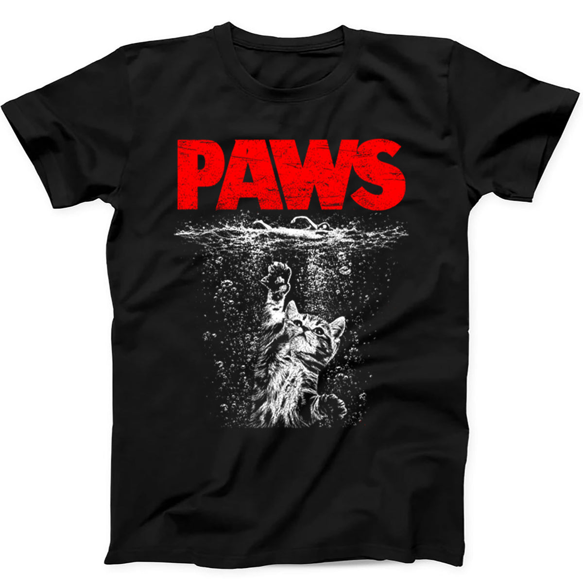 Paws Jaws Cat Fun Pet Lover Funny Kitten Hoodie Sweatshirt T Shirt 737