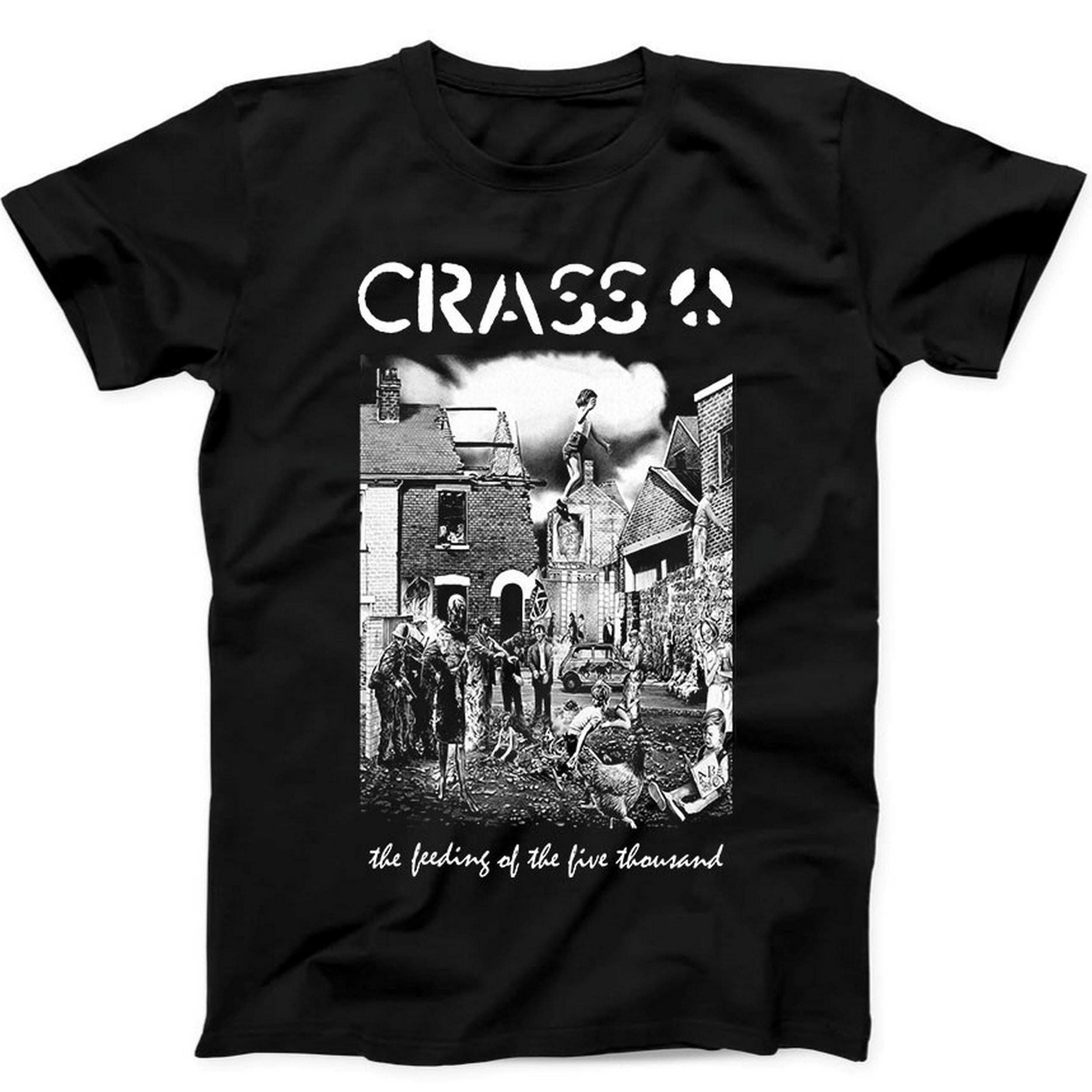 Crass The Feeding Of The 5000 Music Limited Edition Gift Black T Shirt B67