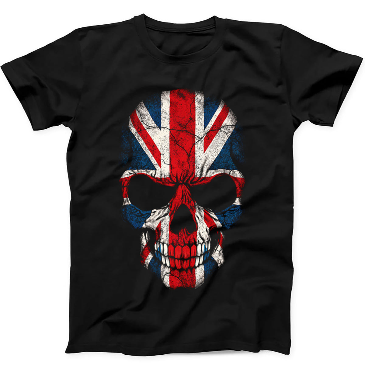 British Flag Skull England UK Union Jack London T Shirt Sweatshirt Hoodie 754
