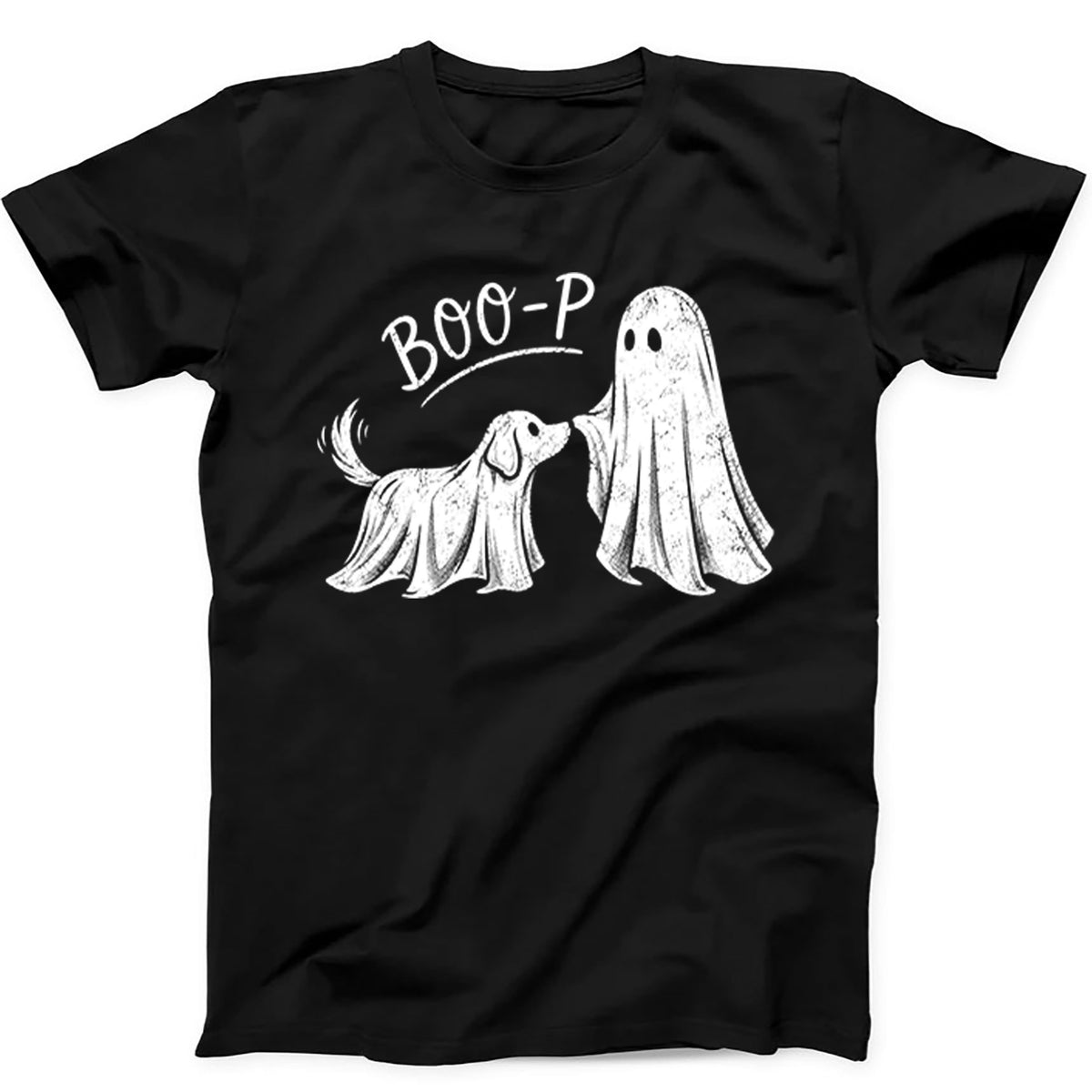 Boo-P Ghost Dog Halloween Spooky Pet Lover Hoodie Sweatshirt T Shirt 762
