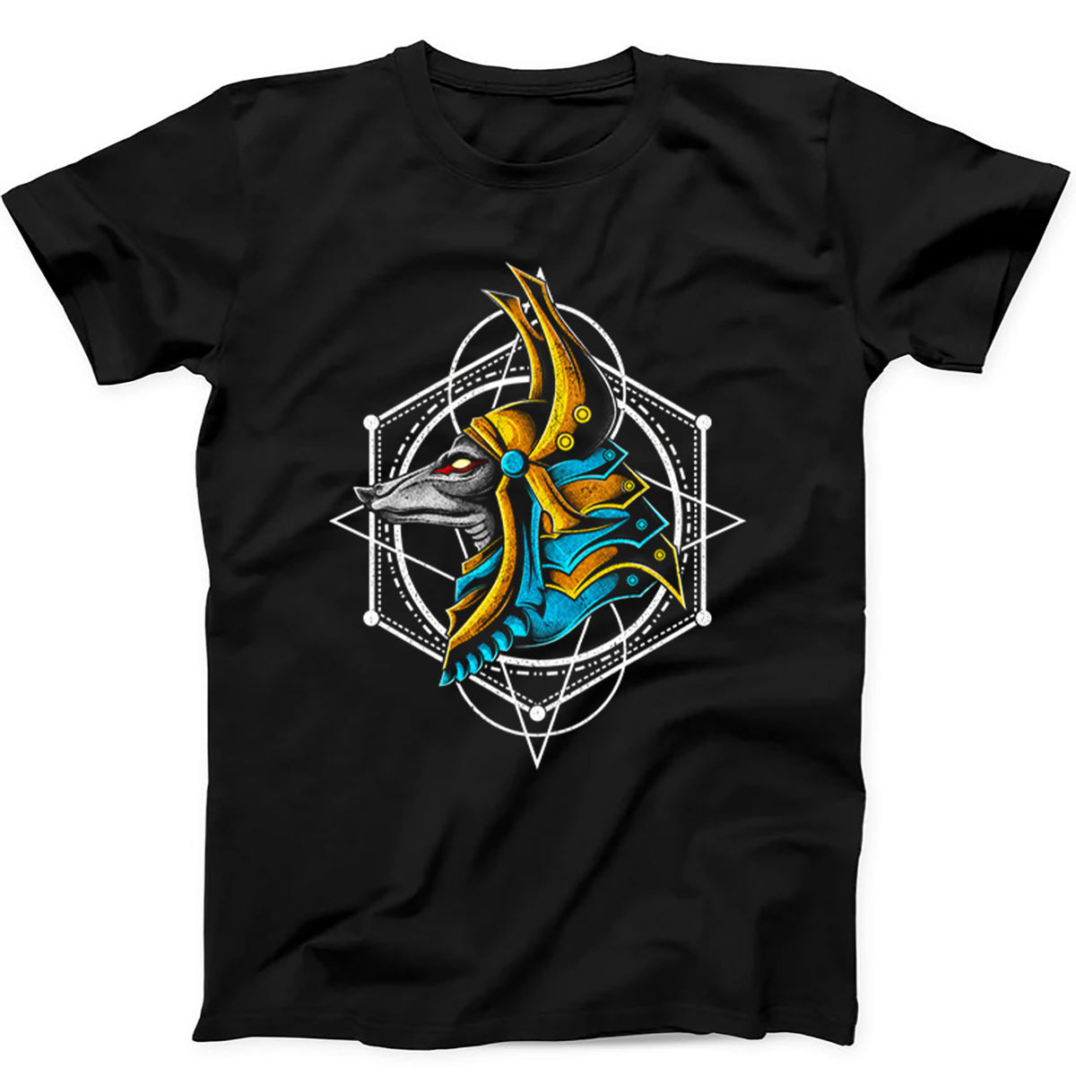 The Great Anubis Sacred Geometry Ancient Egypt Hoodie Sweatshirt T Shirt 781