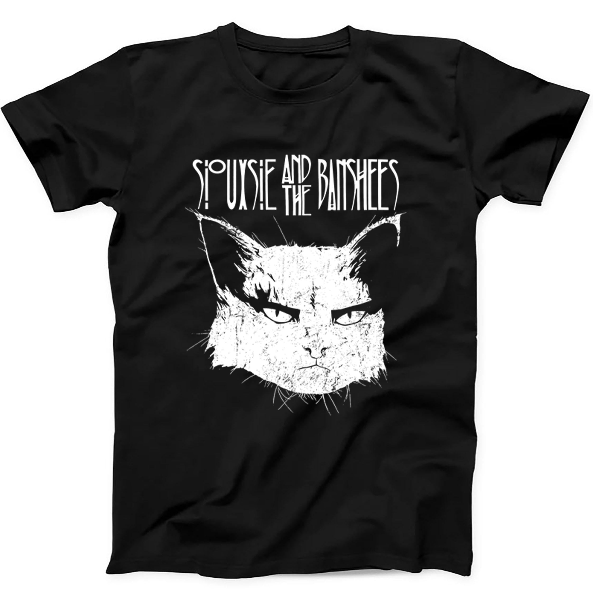 Siouxsie and the Banshees Cat Post Punk Gift Tee Black T Shirt 612