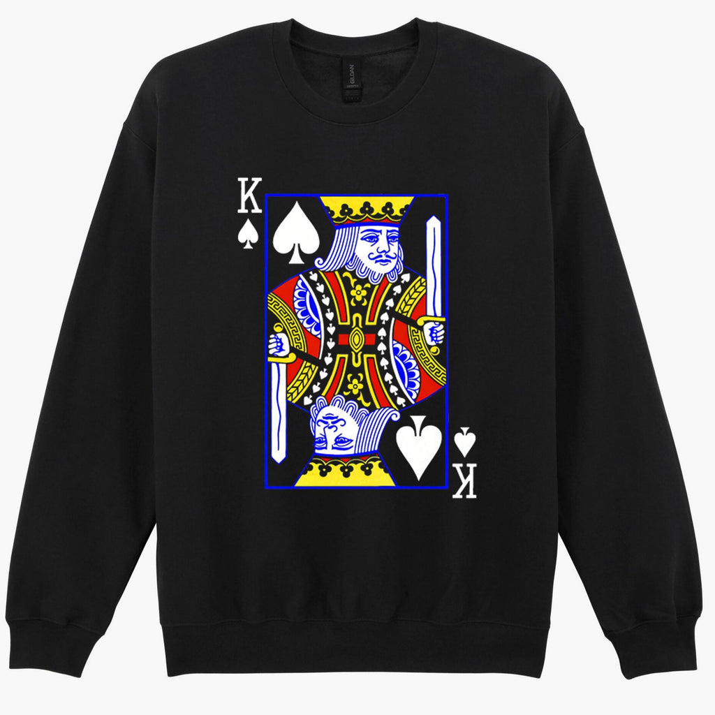 King Playing Card Logo Vintage Ideal Gift Cool Retro Sweatshirt Hoodie 575