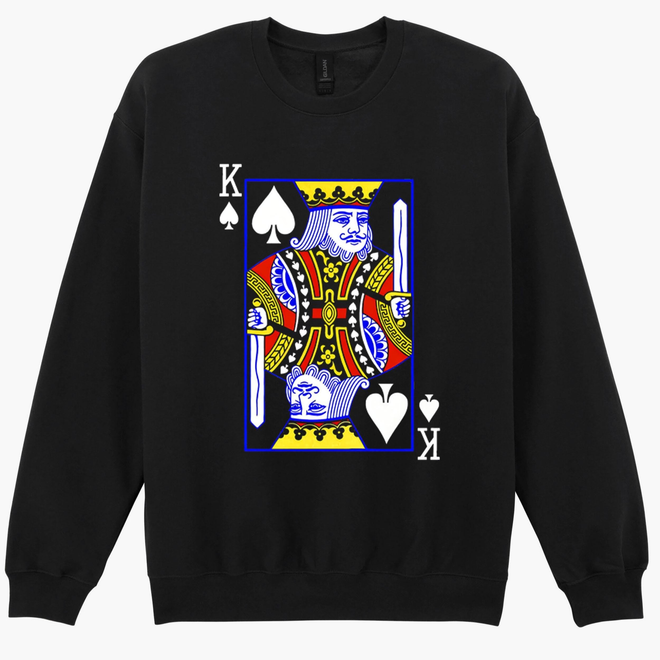 King Playing Card Logo Vintage Ideal Gift Cool Retro Sweatshirt Hoodie 575