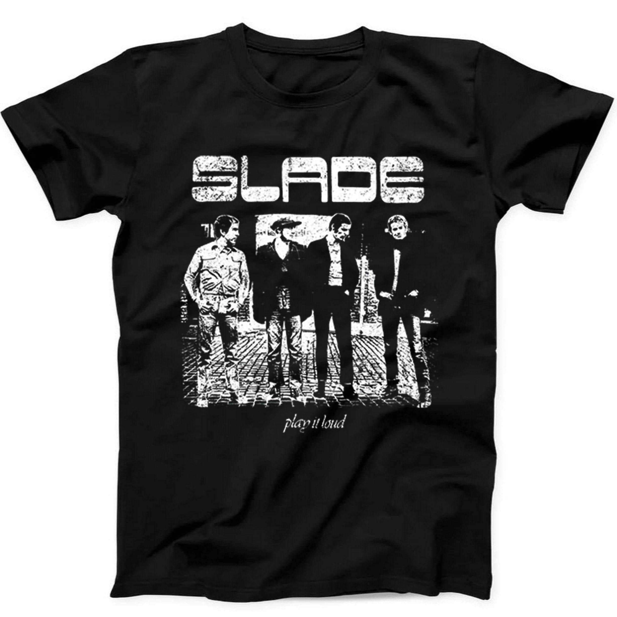 Slade Punk Rock 70s Music Gift Tee Black T Shirt 510