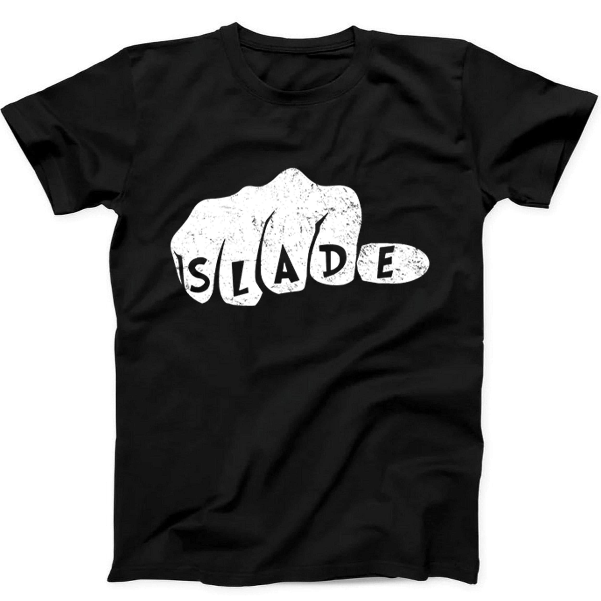 Slade Punk Rock 70s Music Gift Tee Black T Shirt 512