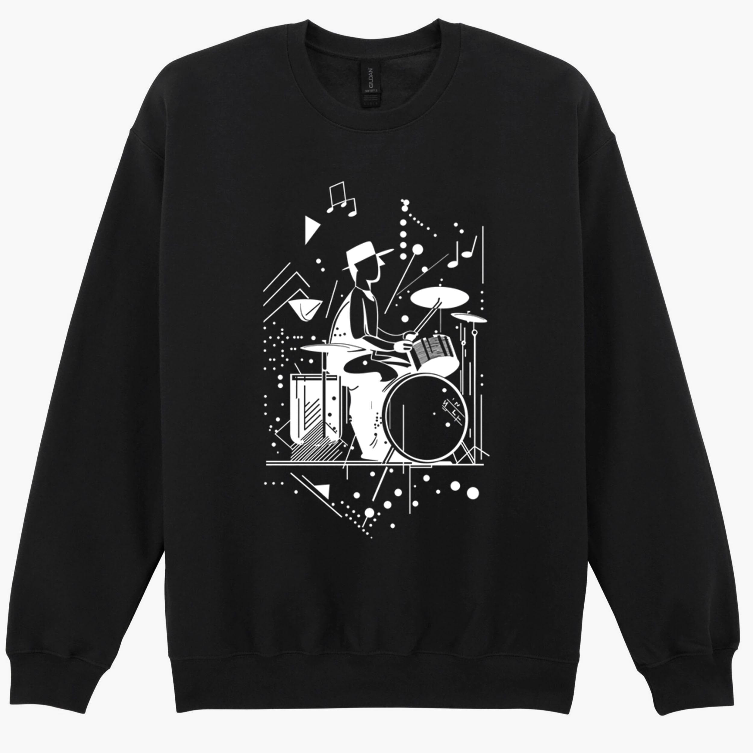 Play That Beat Drummer Drums Classic Jazz Rock Music Gift Sweatshirt Hoodie 527