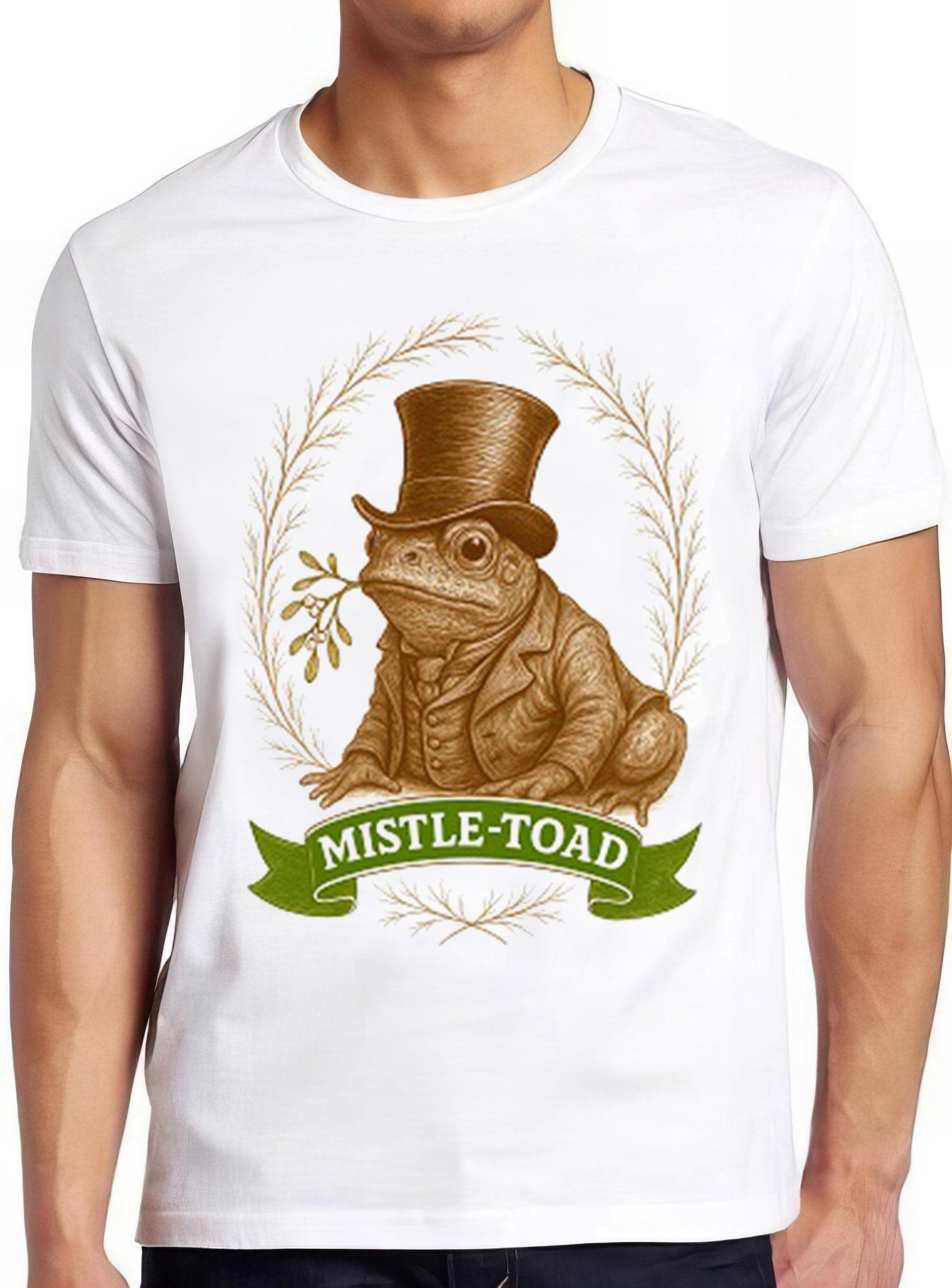 Mistle Toad T Shirt Mistletoe Christmas Xmas Funny Joke Gift Cool Gift Tee 2699