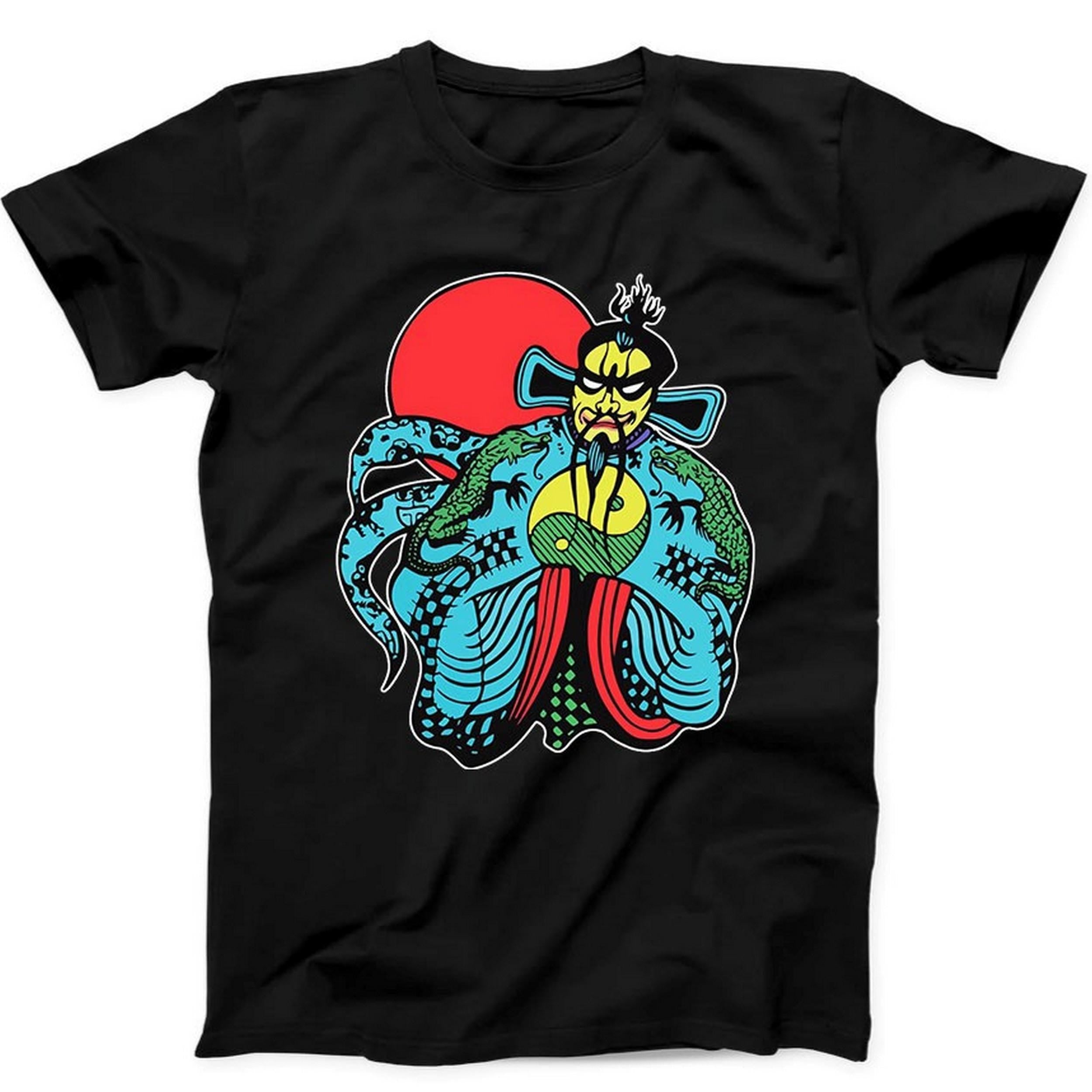 Big Trouble In Little China Fu Manchu Kurt Russell Gift Tee Black T Shirt B13