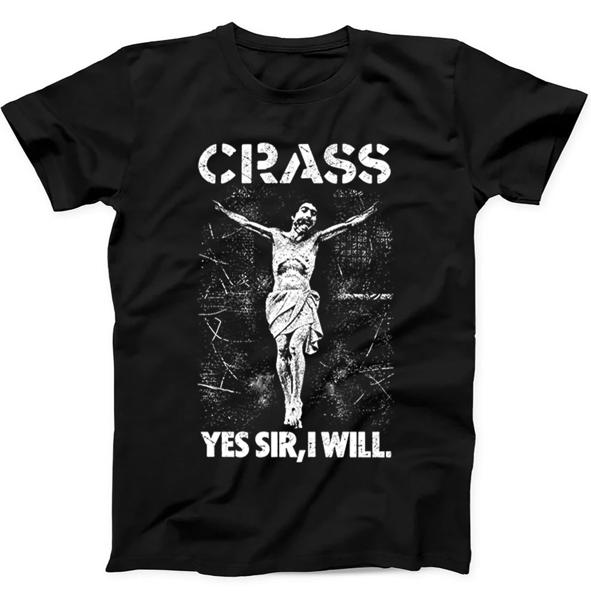 Crass Yes Sir I Will Punk Rock T Shirt Sweatshirt Hoodie 823