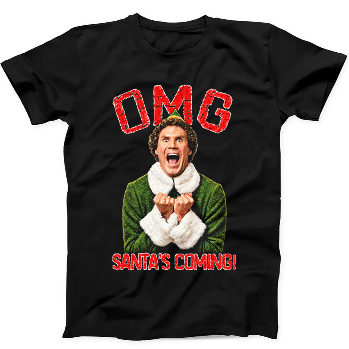 OMG The Elf Christmas Santa's Coming I Know Him T Shirt Sweatshirt Hoodie 841