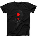 Melting Vinly Dripping Cool Record DJ Music Gift Tee Black T Shirt 469