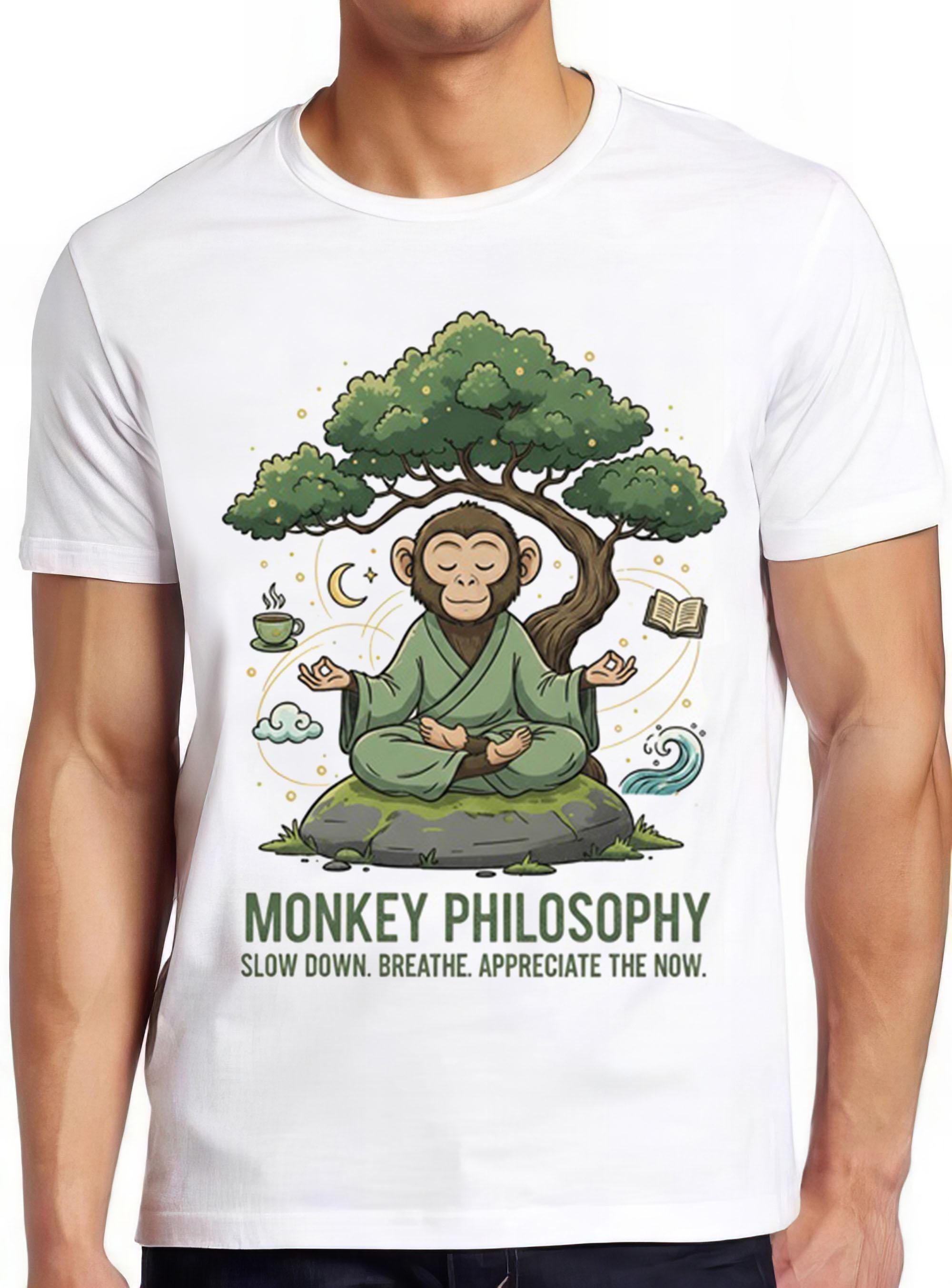 Monkey Philosophy Life Meme Funny Gift Tee T Shirt 2965