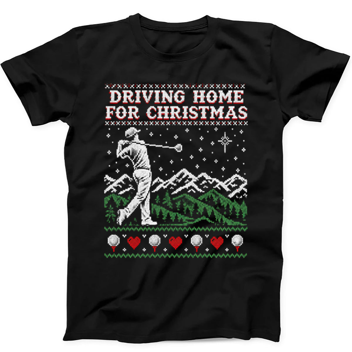 Driving Home For Christmas Golf Jumper Xmas Funny T Shirt Sweatshirt Hoodie 851