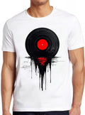 Melting Vinly Dripping Cool Record DJ Music Gift Tee T Shirt 2446