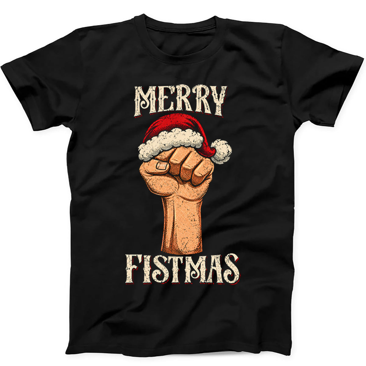Merry Fistmas Christmas Jumper Xmas Joke Funny T Shirt Sweatshirt Hoodie 861
