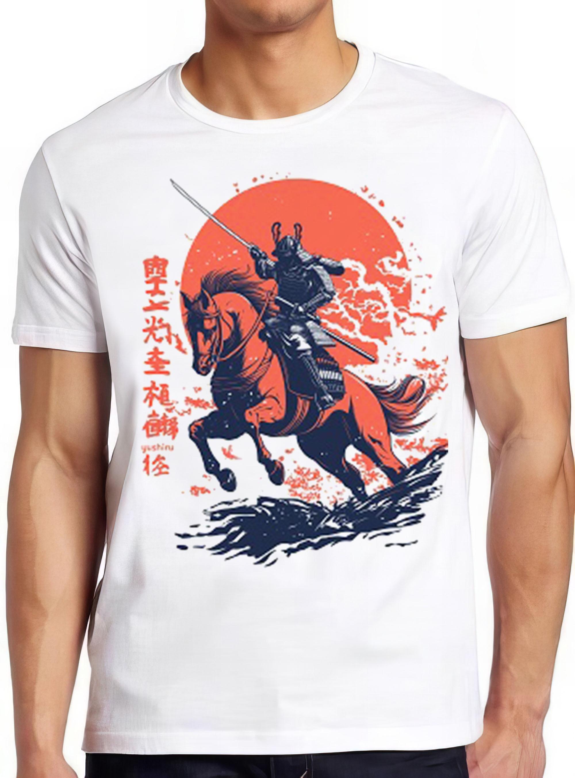 Samurai Japanese Fighter Warrior Dark Horse Meme Gamer Funny Art Design Unisex Retro Cult Movie Music Top Cool Gift Tee T Shirt 2359
