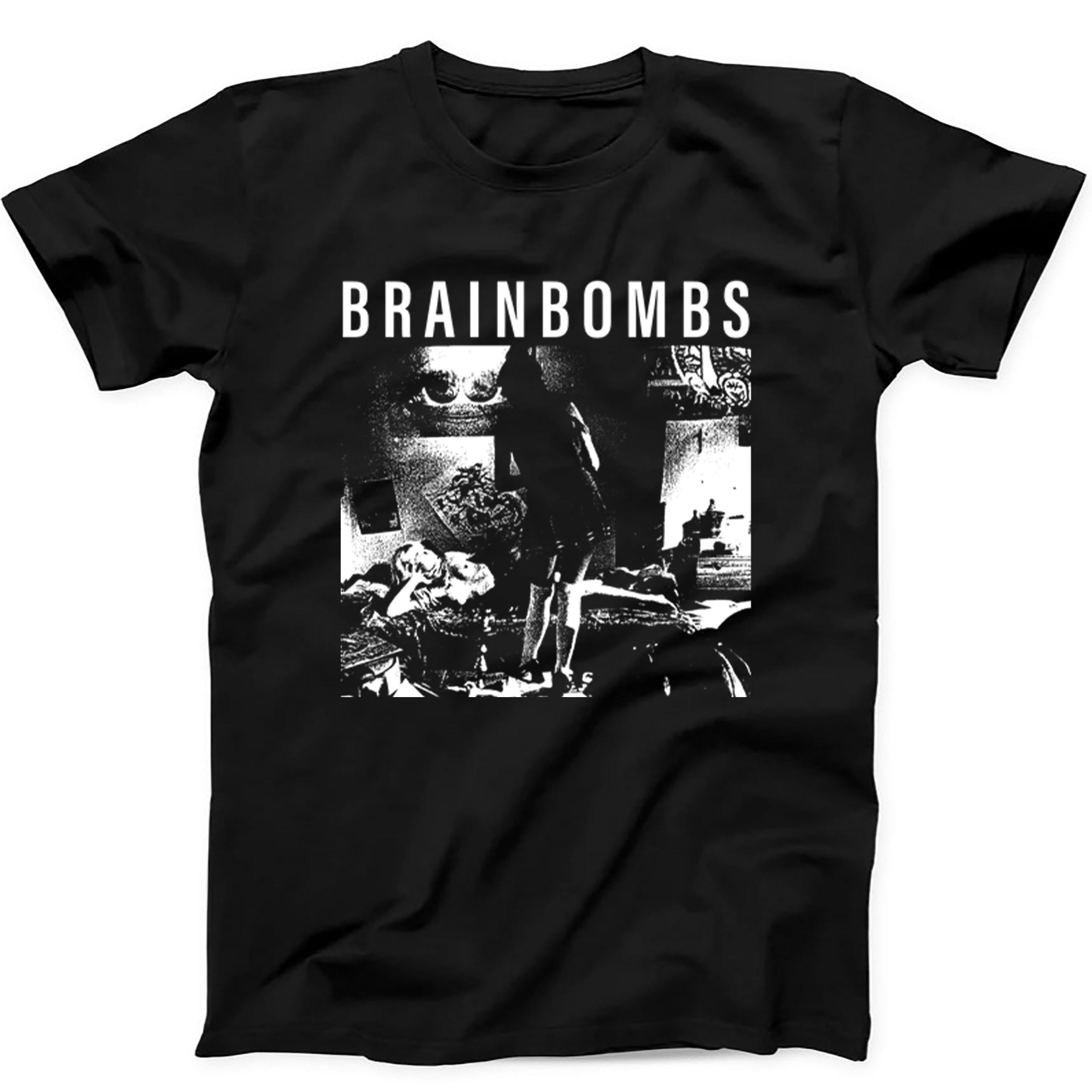 Brainbombs It's A Burning Hell No Place Punk Rock Music Tee Black T Shirt 593