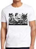 Girl Riding Alligator  Weird Meme Funny Unusual Oddities  Style Cult Movie Music Gift Tee T Shirt 2565