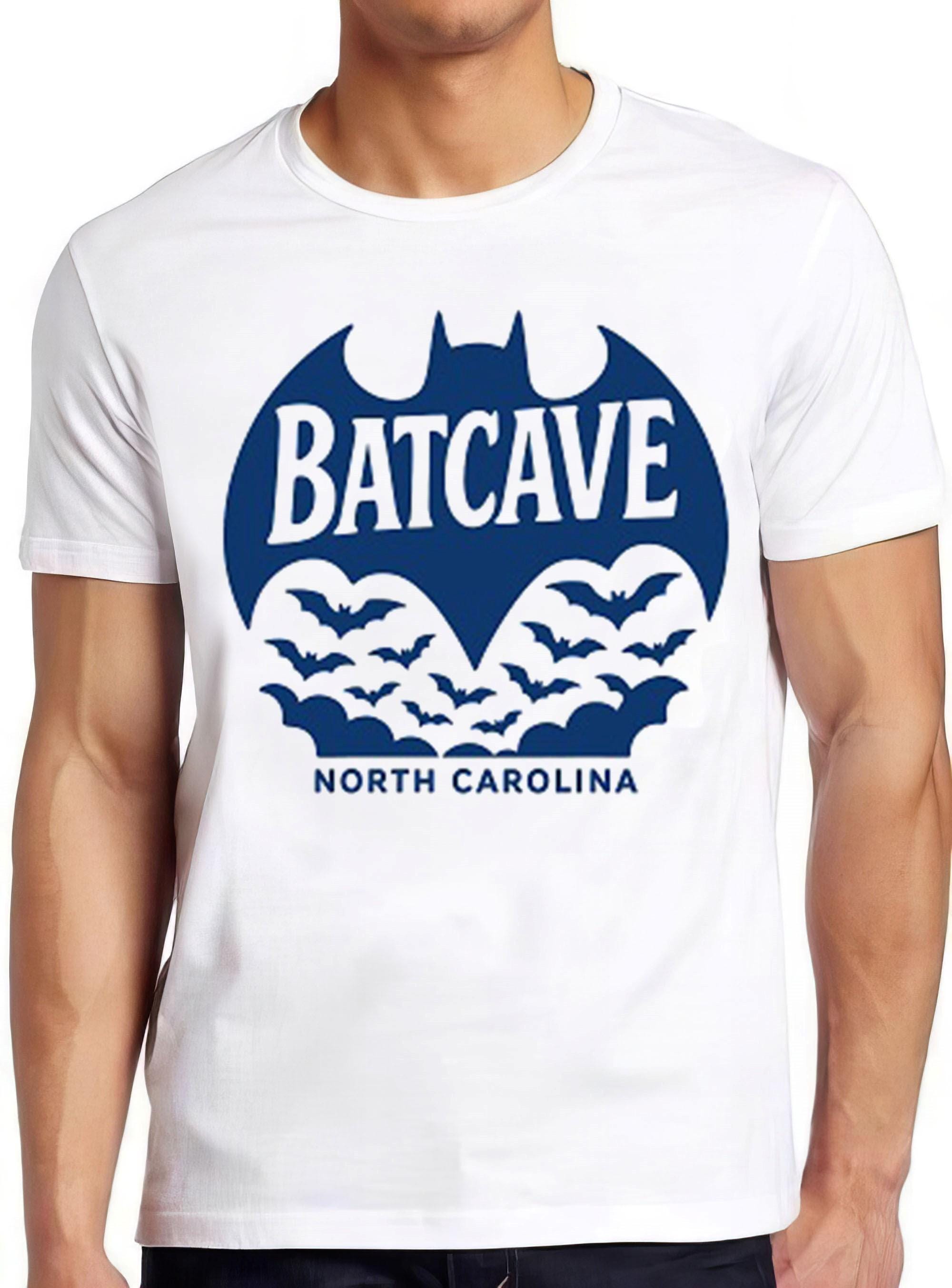 Bat Cave North Carolina Super Hero Travel Souvenir Destination Meme Top Cool Gift Tee T Shirt 2600