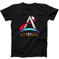 Artemis Nasa Space Logo Funny Gift Tee Black T Shirt 594