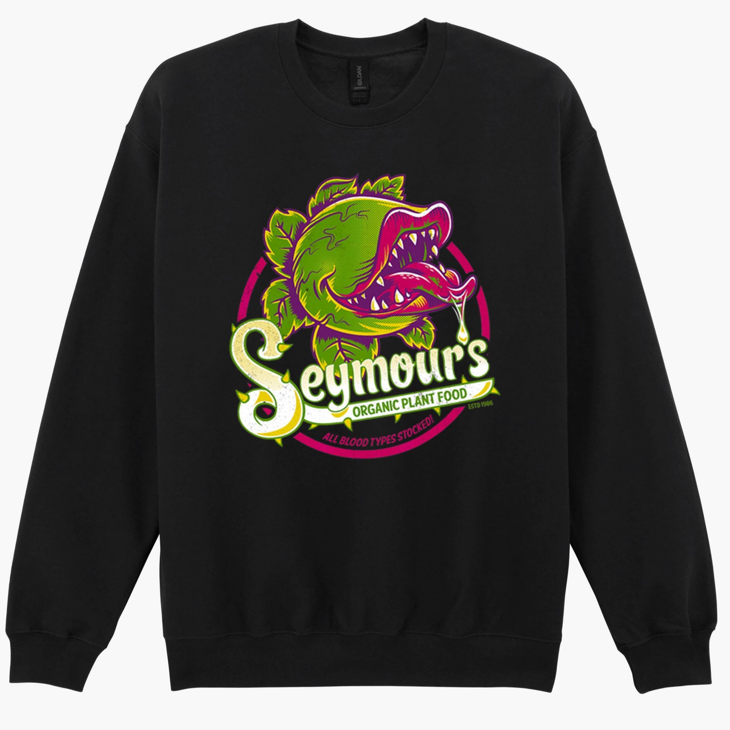 Seymours Organic Plant Food Little Shop Of Horrors Gift Sweatshirt Hoodie 34