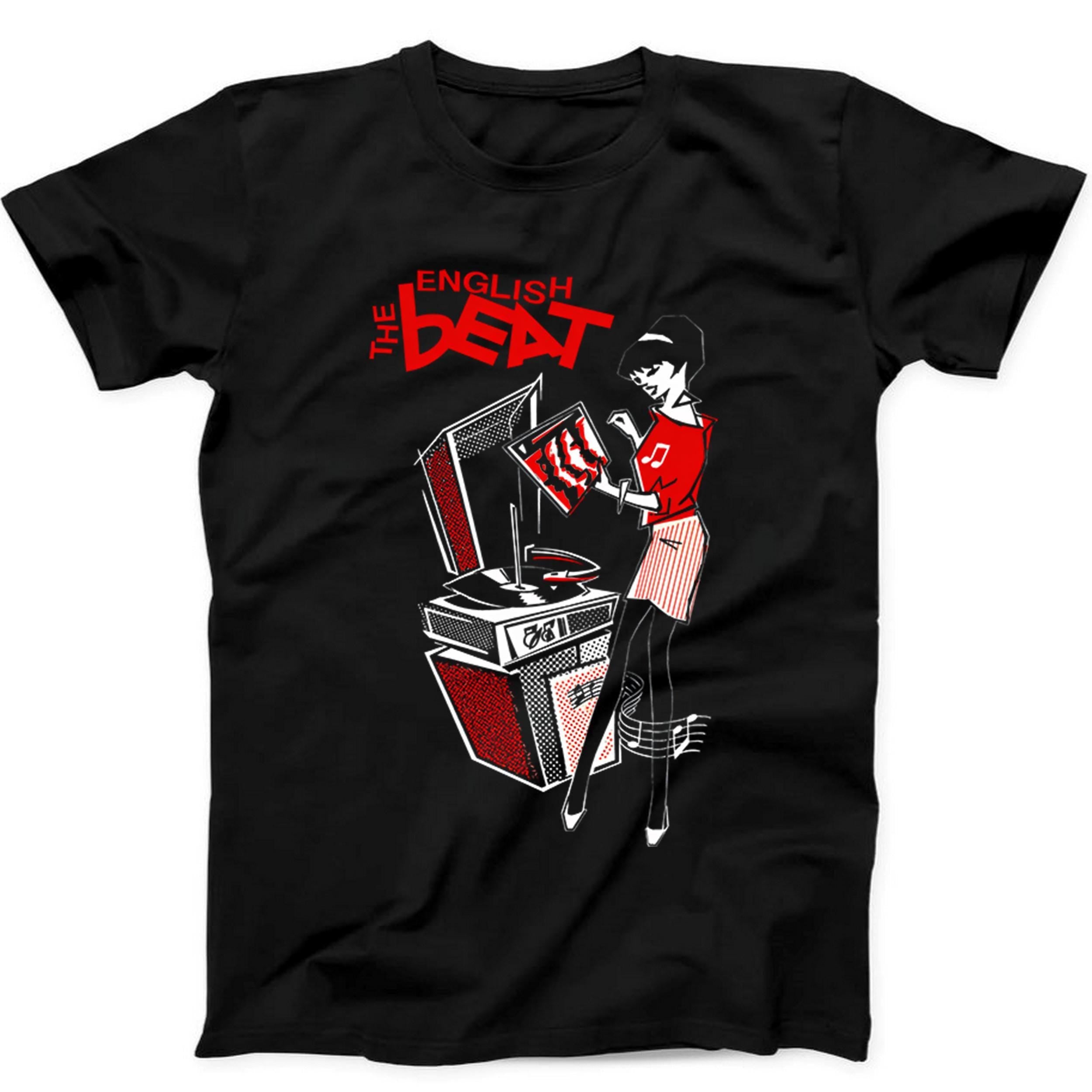 The English Beat Rude Girl 2 Tone Ska Music Gift Tee Black T Shirt 539