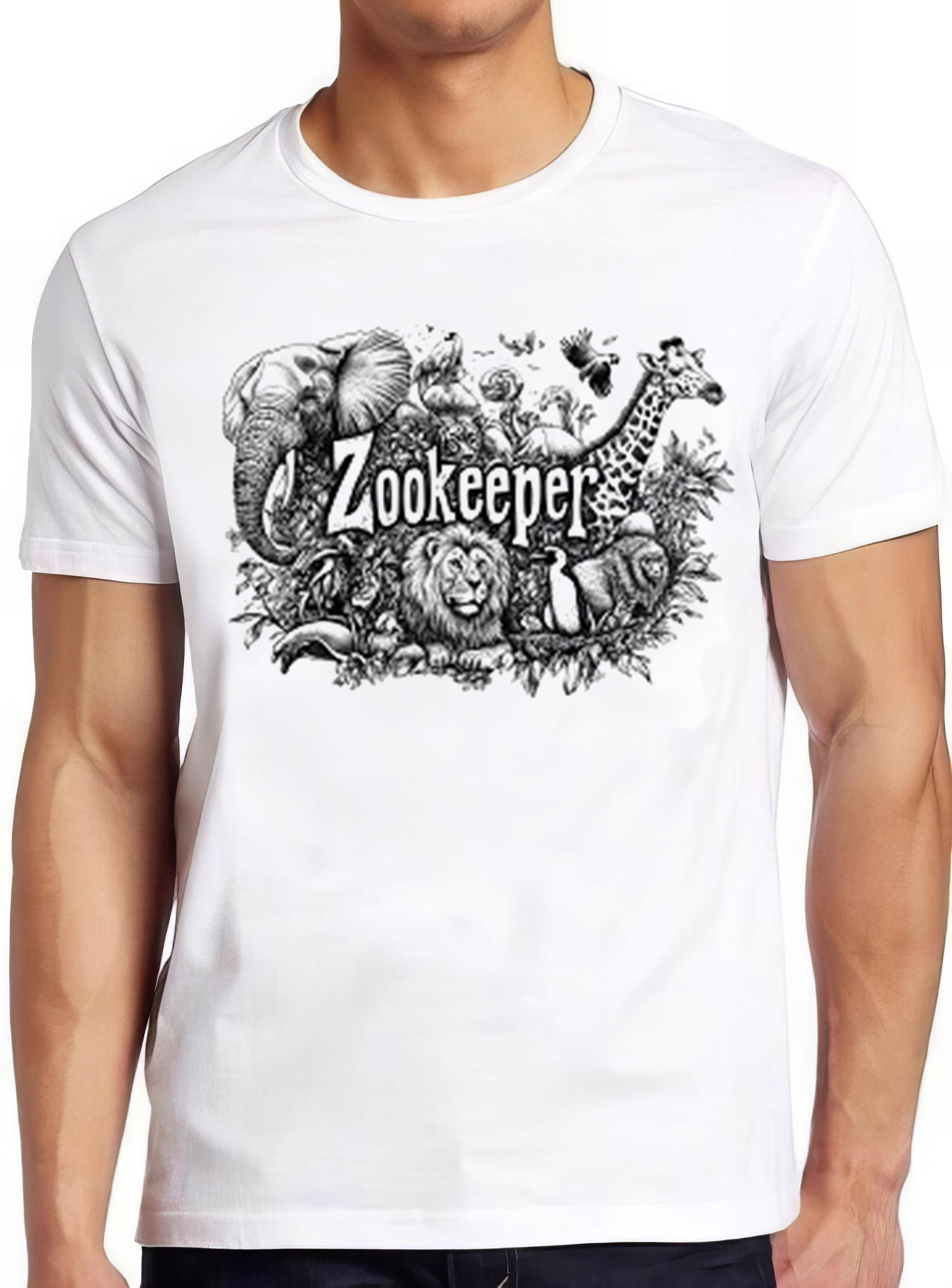 Zoo Keeper Graffiti T Shirt Funny Animal Zoo Graphic Circus Cool Gift Tee 2388