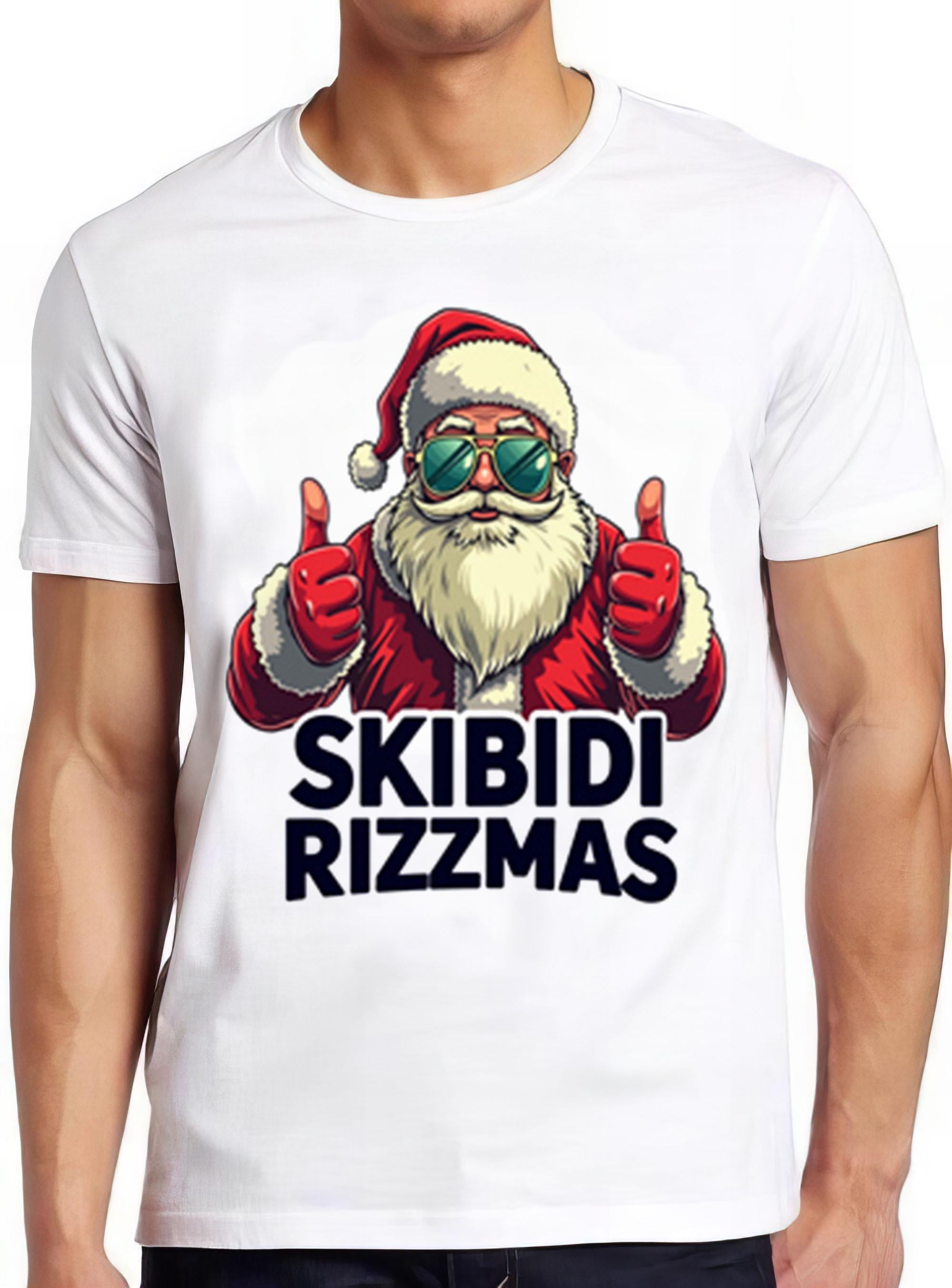 Skibidi Rizzmas Christmas Rizz Santa Meme Funny Gift Tee T Shirt M1878