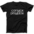 Cofiwch Dryweryn Welsh Slogan Capel Celyn Gift Tee Black T Shirt 615