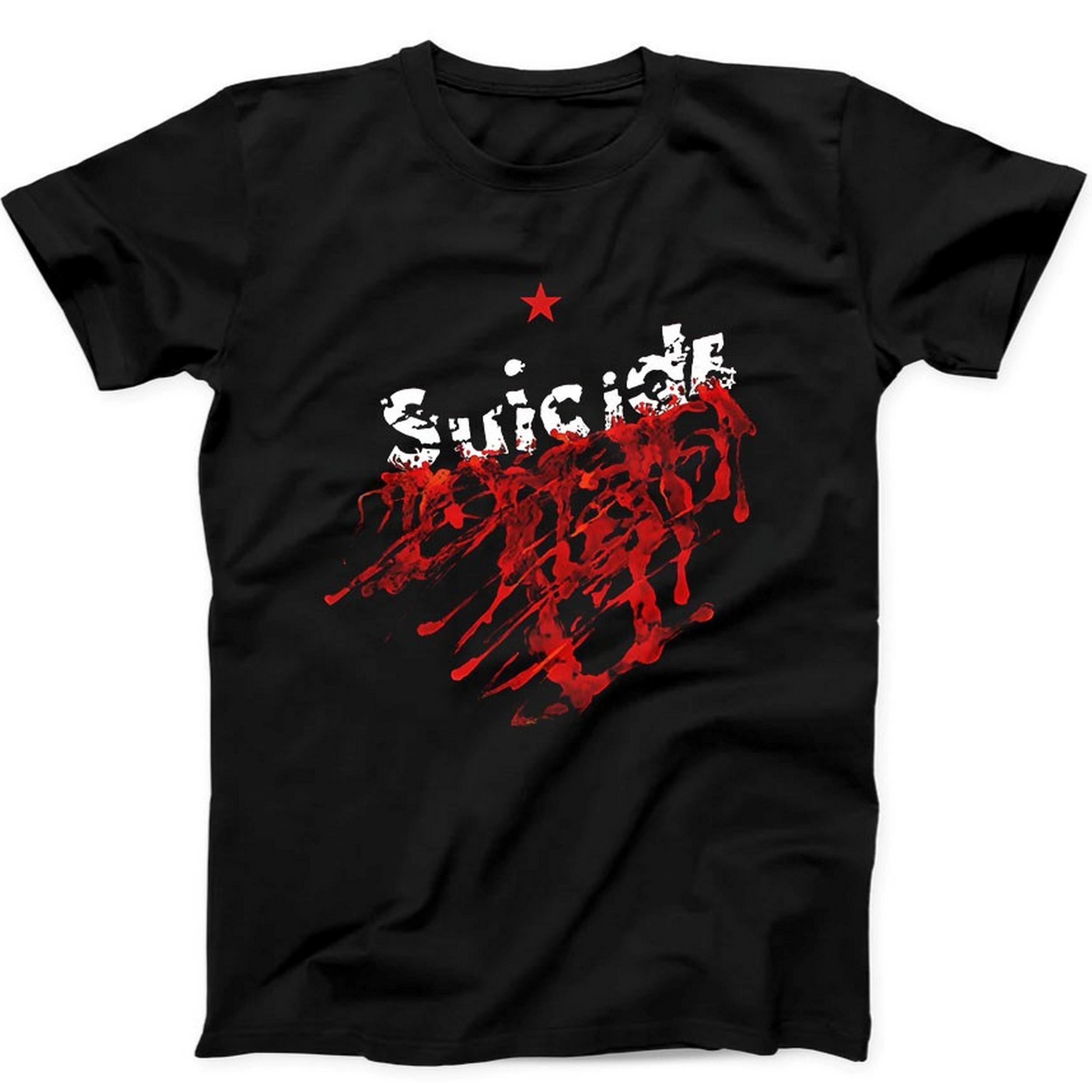 Suicide New Wave Punk Band Music Gift Tee Black T Shirt B137