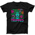 Medusa Tripped Trippy Psychedelic Cobras Marijuana Leaf Weed Cannabis Mushrooms Gift Tee Black T Shirt 460