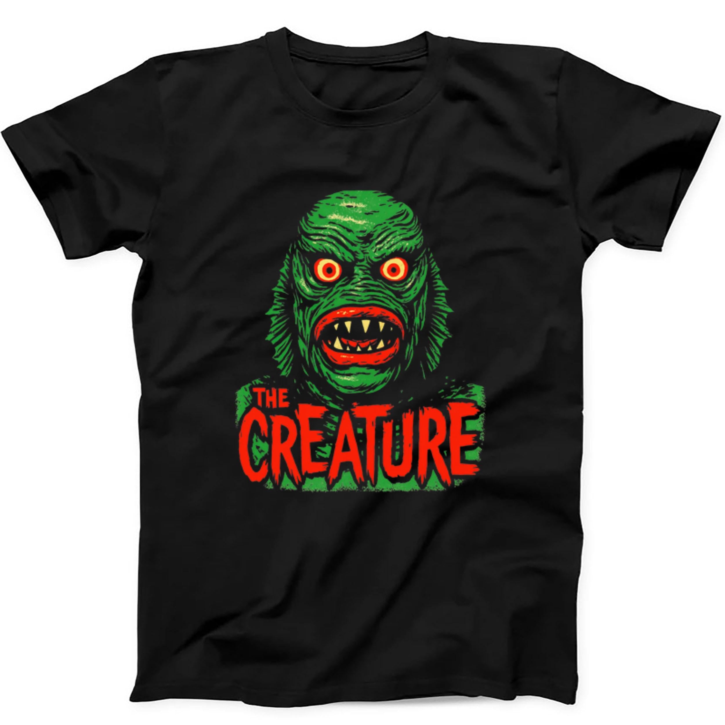 Creature From The Black Lagoon Inspired Parody Retro Cool Funny Gift Tee Black T Shirt 478