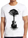 Guitar Tree Music Player Birds House Rock Nature Funny Gift Tee T Shirt 2815