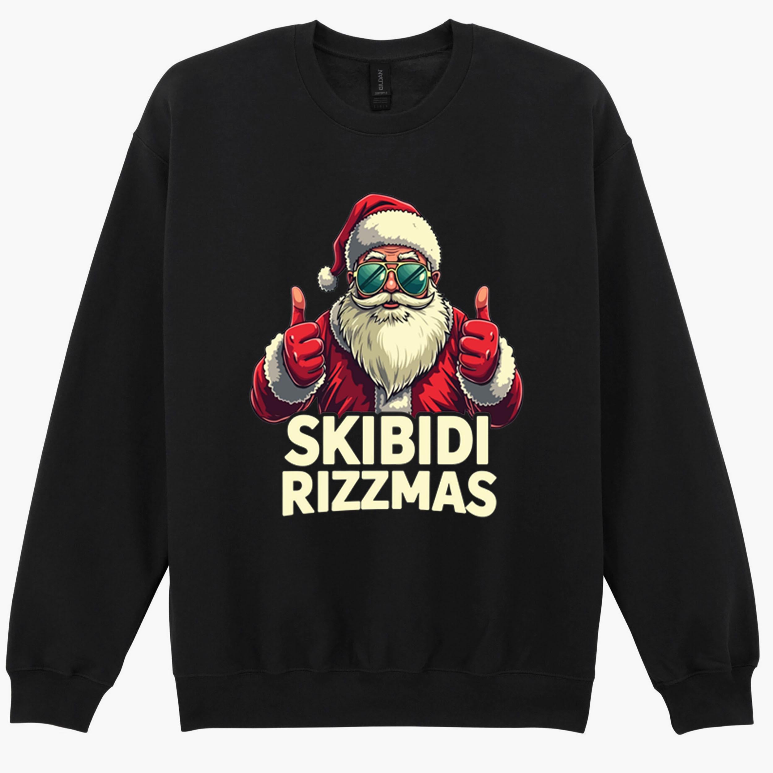 Skibidi Rizzmas Christmas Rizz Santa Funny Gift Sweatshirt Hoodie 281