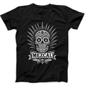 Mezcal Tequila Sugar Skull Mexico Muertos Tijuana Funny Black Tee T Shirt 501