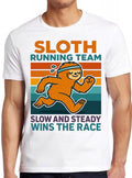 Sloth Running Team Sport Gym Activity Funny Parody Pet Lovers Style Unisex Gamer Movie Music Top Mens Womens Adult Tee T Shirt 2594