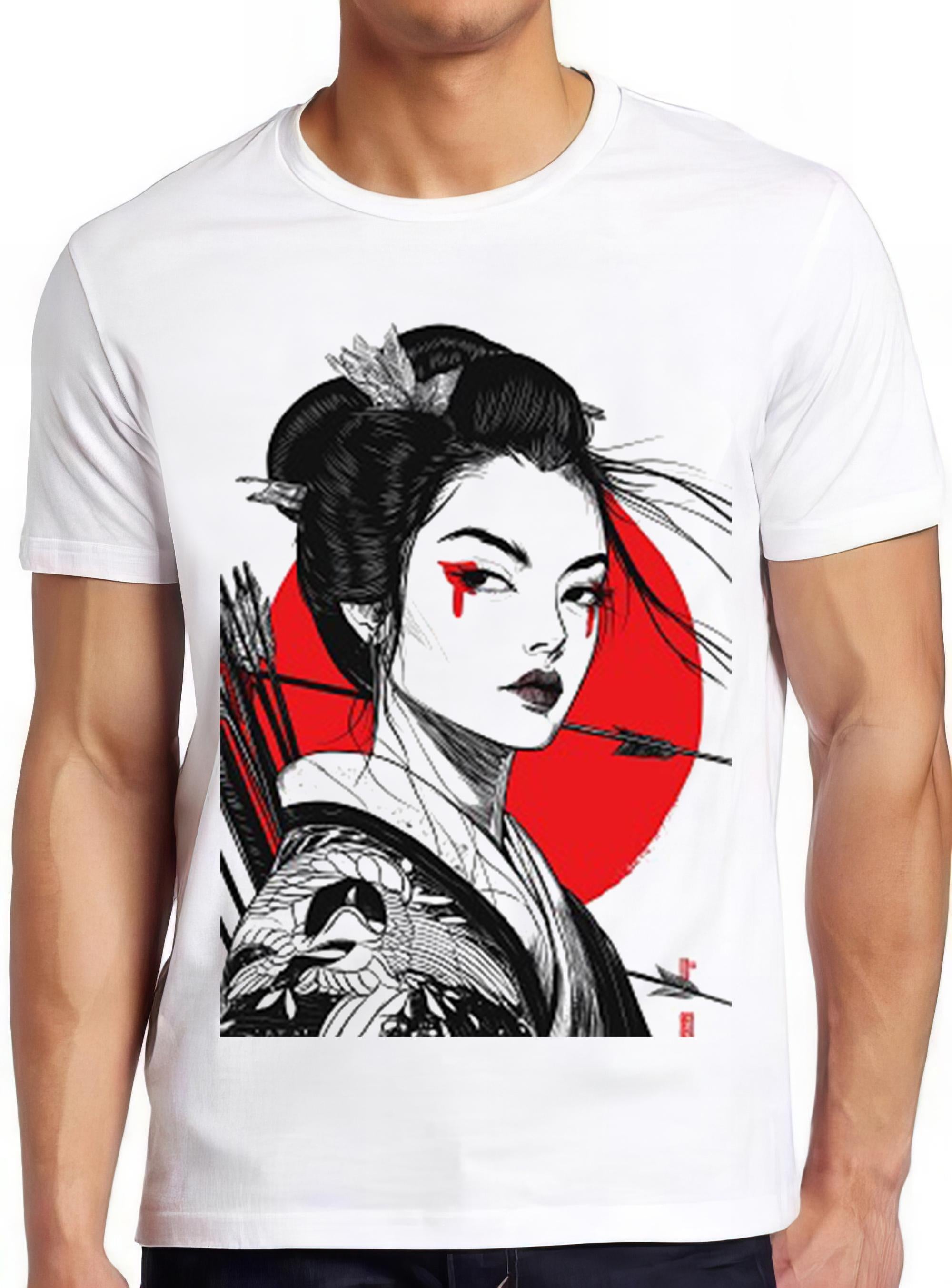 Geisha Japanese Female Anime Manga Samurai Limited Edition Funny Gift Tee T Shirt 2415