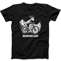 Mountain Bike Mountain Goat Riding Biking Sarcastic Silly Funny Gift Tee Black T Shirt 433
