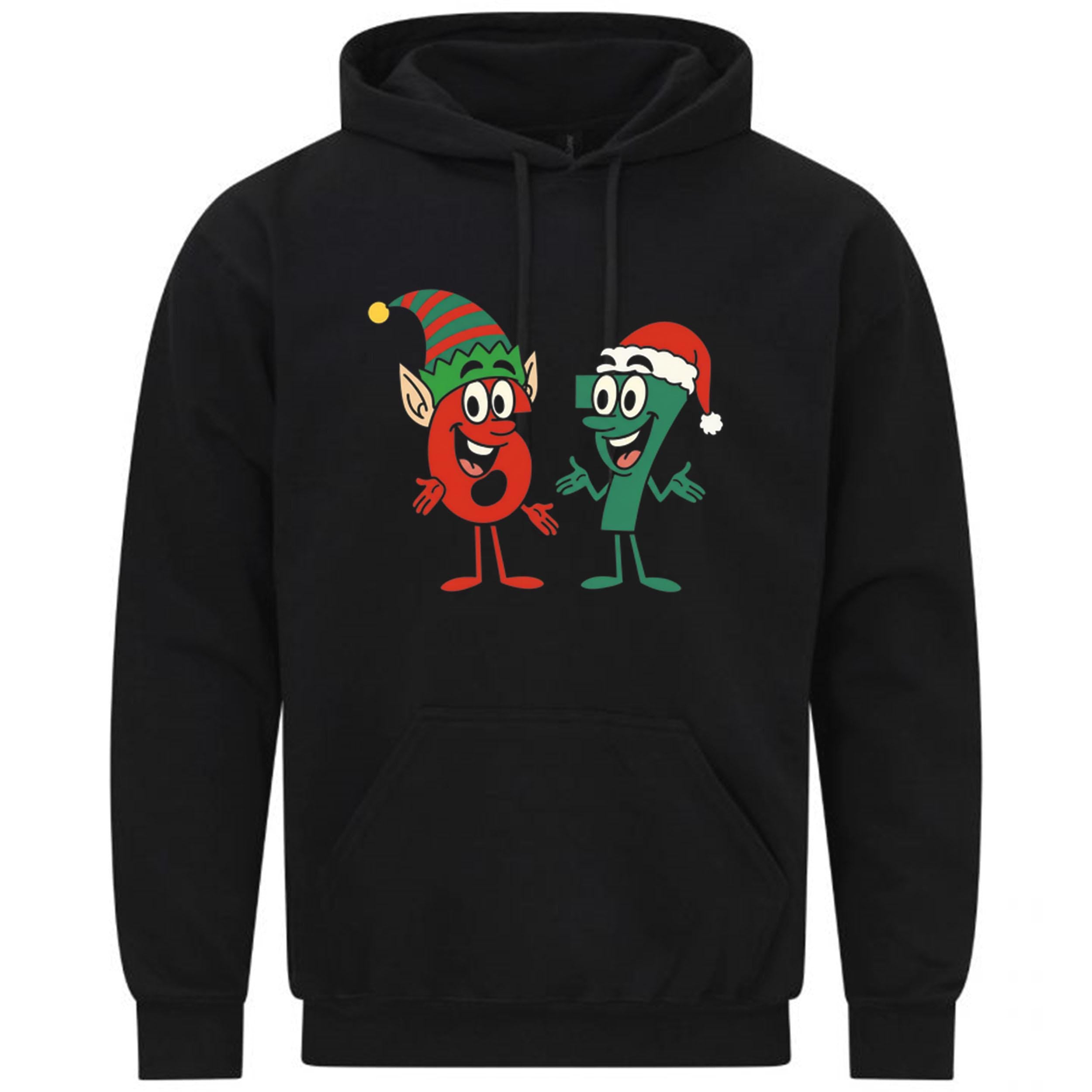 Six Seven Santa Elf Christmas 6 7 XMAS Meme Funny Gift Sweatshirt Hoodie 508