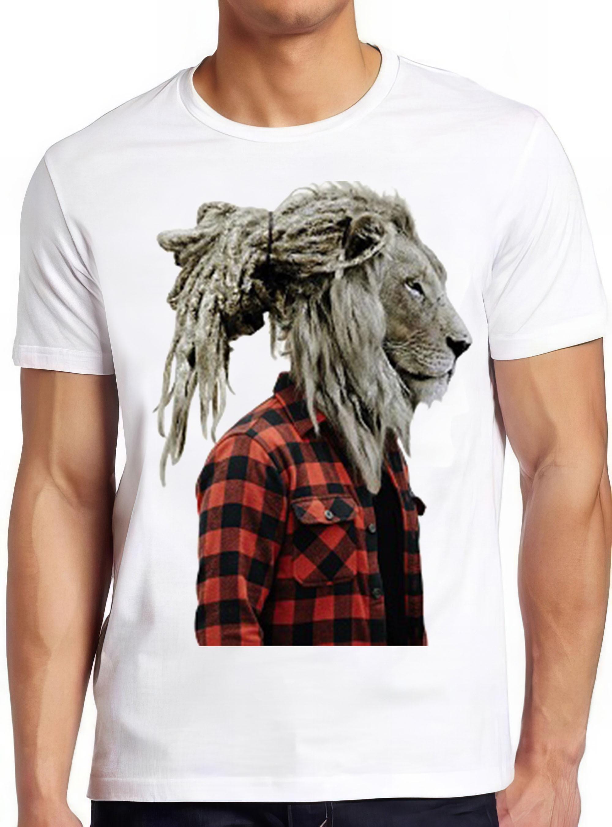 Lion Rasta Hair Jamaican Best Seller Funny Meme Men Women Fashion Top Retro Gift Tee T Shirt 2260