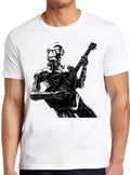 Robot Playing Acoustic Electric Guitar Player Meme Funny  Style Cult Movie Music Gift Tee T Shirt 2515