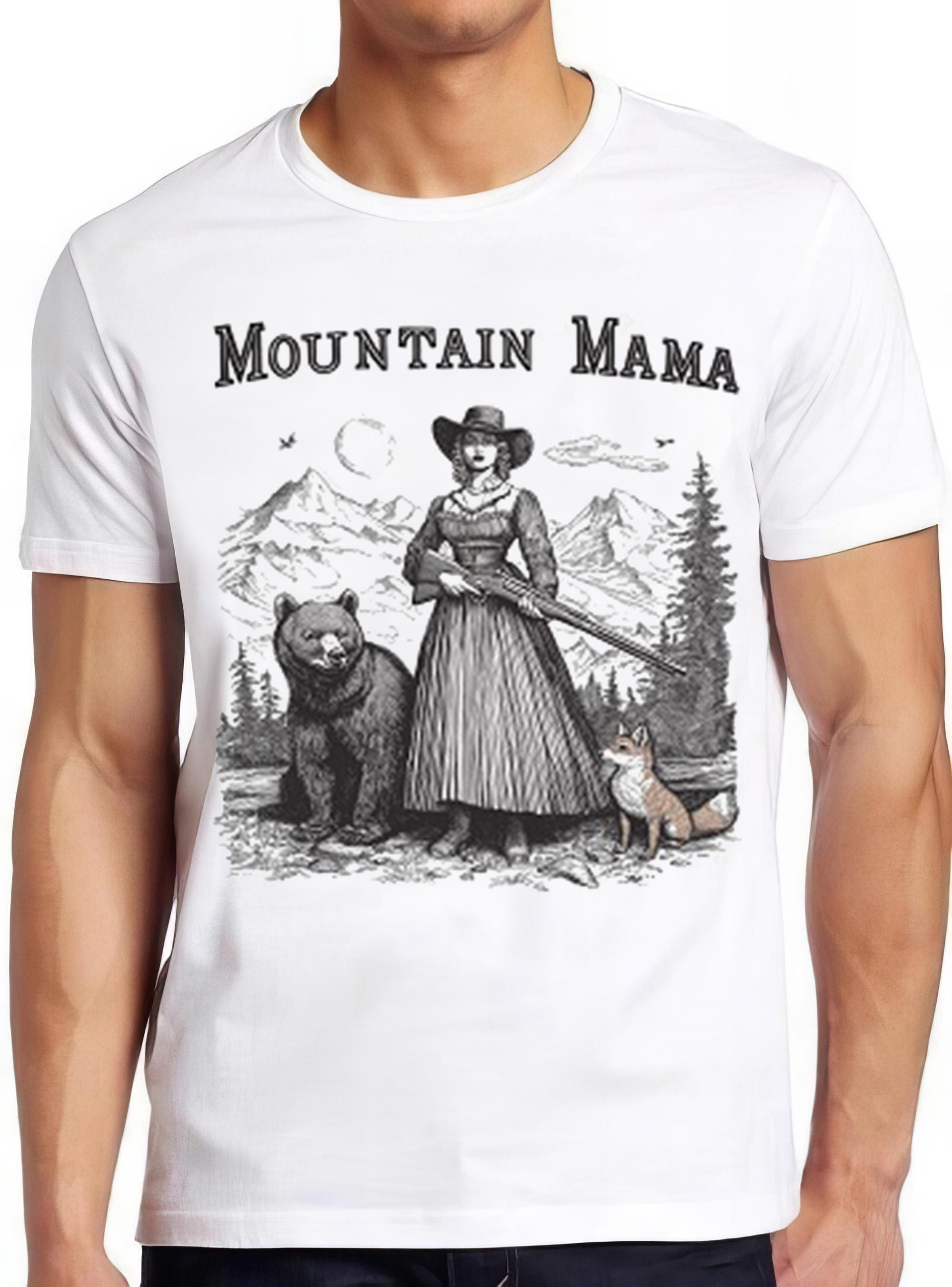 Mountain Mama Country Music Western Hilarious Witty Humor Funny Meme Gift Tee Gamer Cult Movie T Shirt 2394