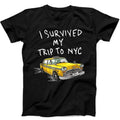 I Survived My Trip To NYC New York City Yellow Taxi Tom Gift Tee Black T Shirt B6