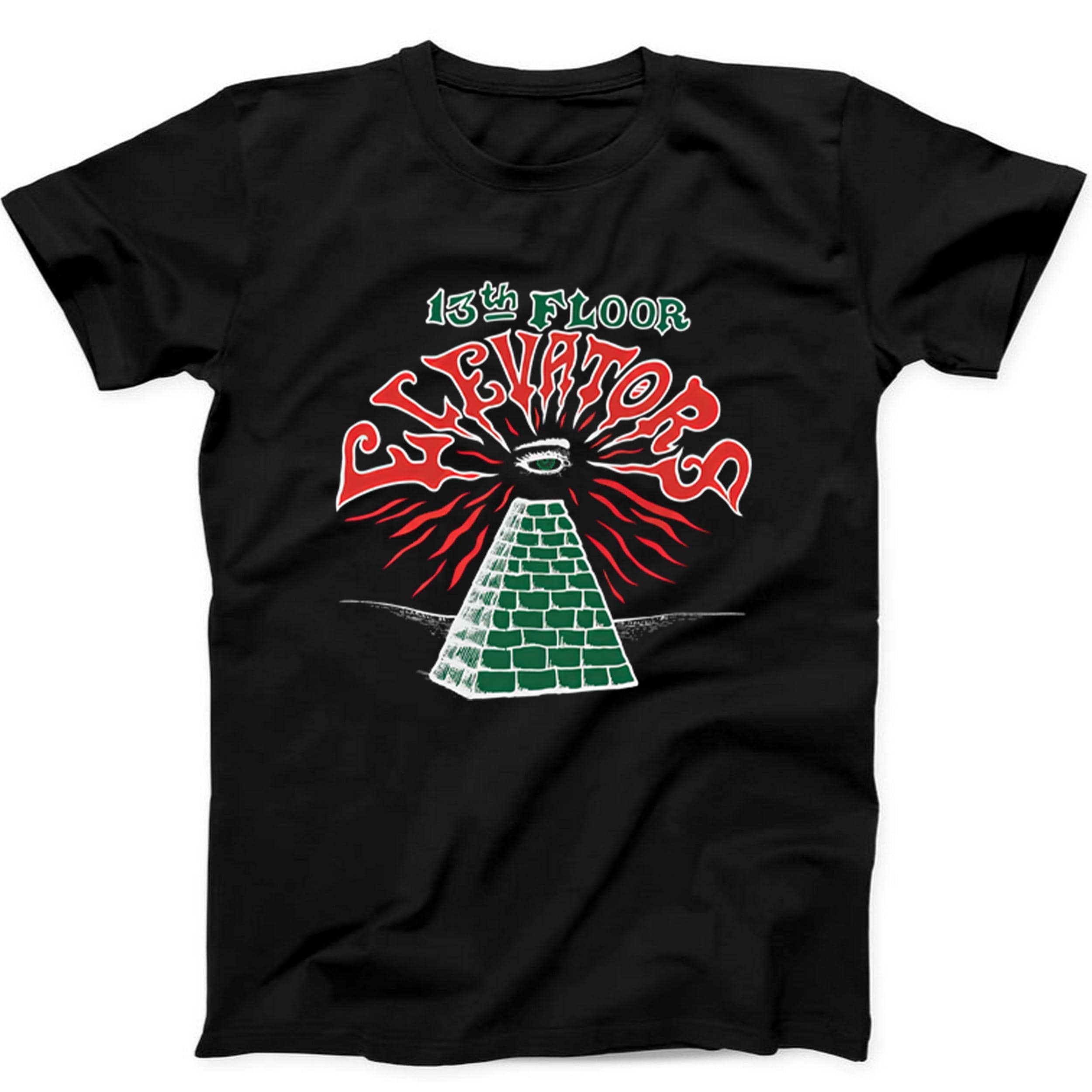 The 13th Floor Elevators Punk Rock Music Gift Tee Black T Shirt 535